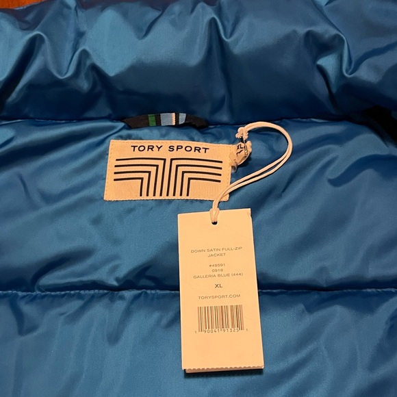 Tory Sport Satin Down Full-Zip Puffer Jacket, NEW - Picture 11 of 13